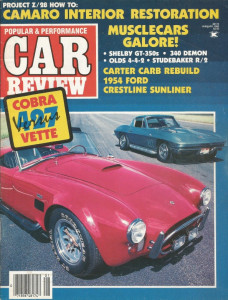 MUSCLE CAR REVIEW 1985 JAN - GT350R, VETTE vs. COBRA*